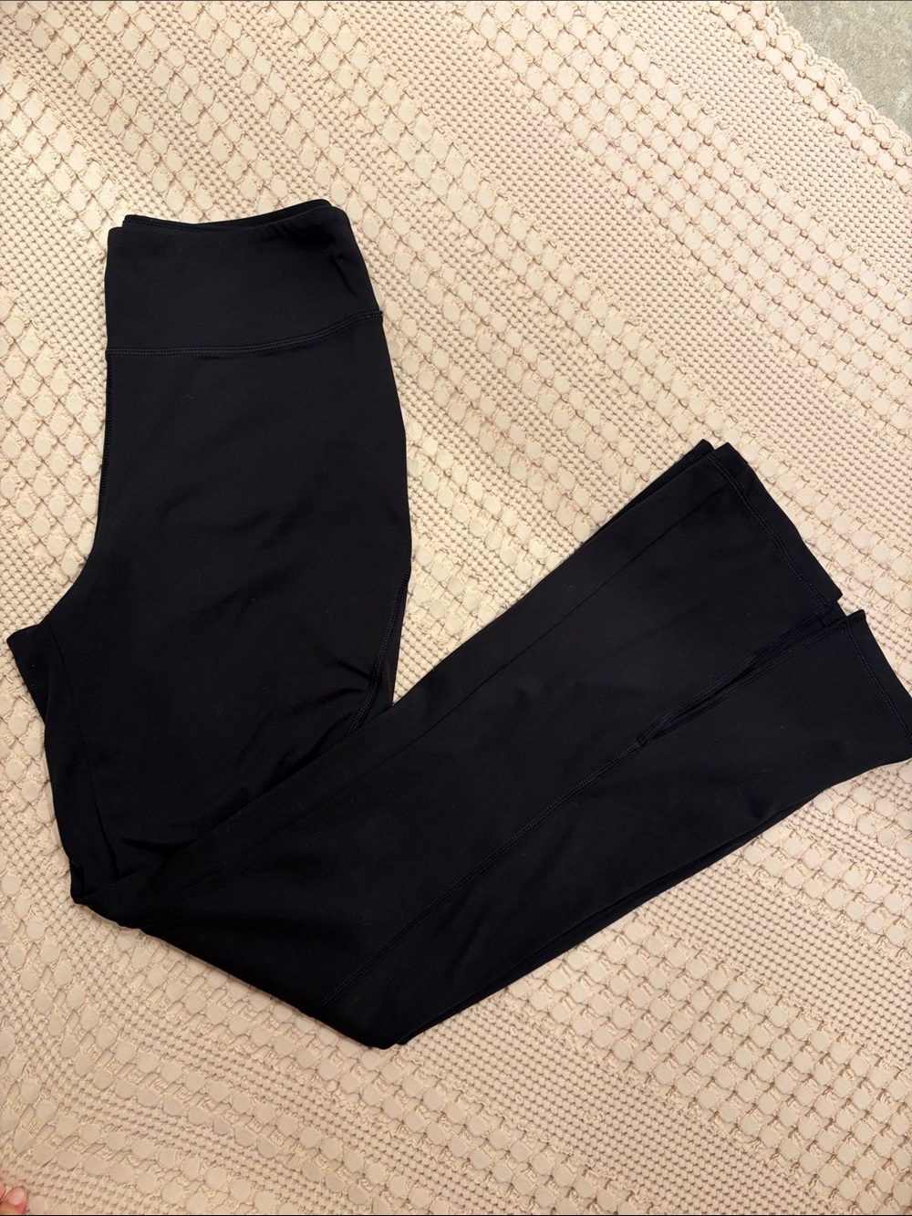 Classic Black The Sporty High Rise Flare split ankle Leggings Size L